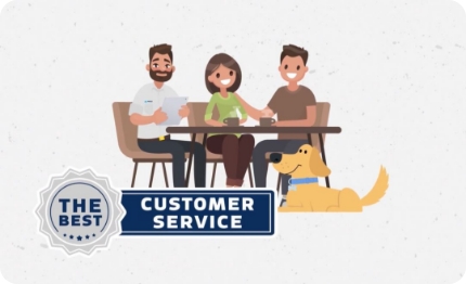 Customer service graphic