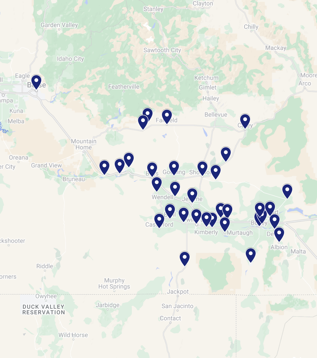 Service Area Map